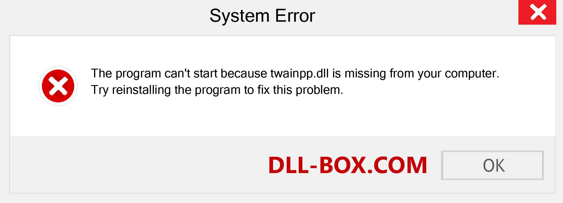 twainpp.dll file is missing?. Download for Windows 7, 8, 10 - Fix  twainpp dll Missing Error on Windows, photos, images